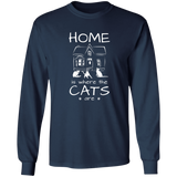 Home is Where the Cats Are Long Sleeve T-Shirt