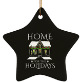 Home for the Holidays Ceramic Ornaments in 4 Shapes