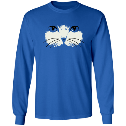 Cat Face Long Sleeve T-Shirt
