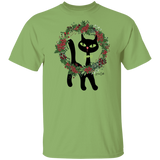 Victor in Christmas Wreath Cotton T-Shirt