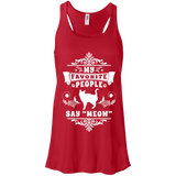 My Favorite People Say Meow Flowy Racerback Tank