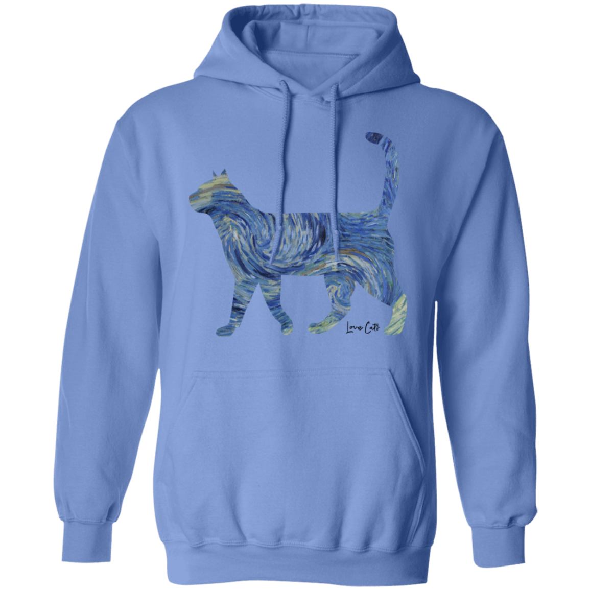 Starry Night Tabby Pullover Hoodie