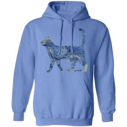 Starry Night Tabby Pullover Hoodie