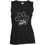 Think Pawsitive Ladies' Sleeveless Moisture Absorbing V-Neck