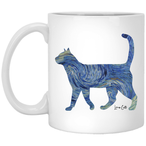 Starry Night Cat Mugs