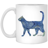 Starry Night Cat Mugs