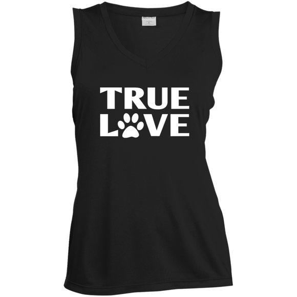TRUE LOVE Ladies Sleeveless Moisture Absorbing V-Neck