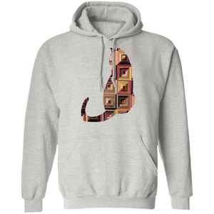 Log Cabin Cat Pullover Hoodie