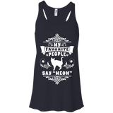 My Favorite People Say Meow Flowy Racerback Tank