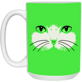 Cat Face White Mugs