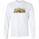 Hedgehogs and Sunflowers Long Sleeve T-Shirt