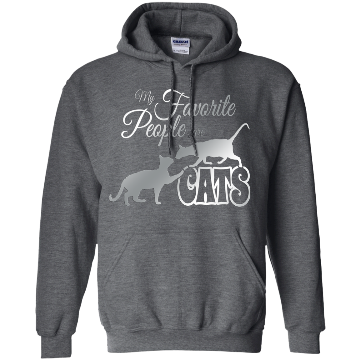 My Favorite People are Cats Pullover Hoodie