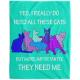 THEY NEED ME 2 blues Blankets