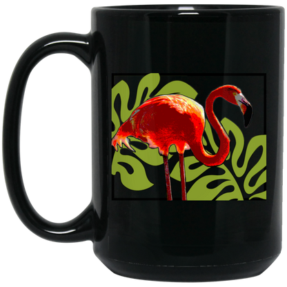 Flamingo and Leaves - Mugs