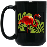 Flamingo and Leaves Mugs