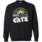 TIME with My Cats Crewneck Pullover Sweatshirt