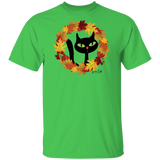 Victor in Fall Wreath Cotton T-Shirt