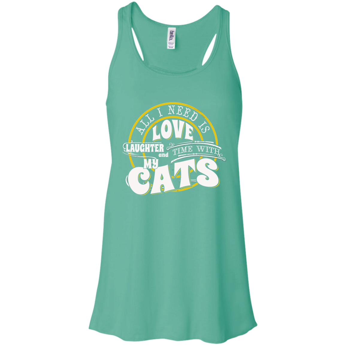 TIME with My Cats Flowy Racerback Tank