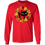 Victor in Fall Wreath LS Ultra Cotton T-Shirt