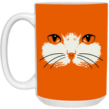 Cat Face White Mugs