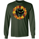 Victor in Fall Wreath LS Ultra Cotton T-Shirt