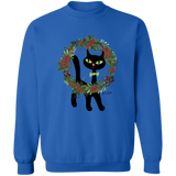 Victor in Christmas Wreath Sweatshirt