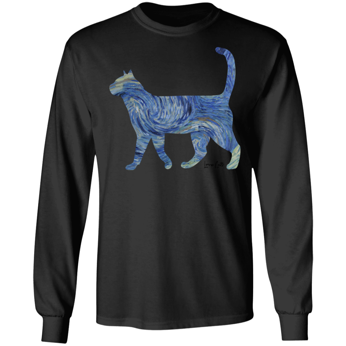 Starry Night Tabby LS Ultra Cotton T-Shirt