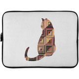 Log Cabin Cat Laptop Sleeve - 15 Inch