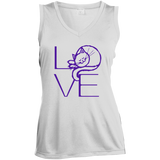 LOVE Cat Ladies Sleeveless Moisture Absorbing V-Neck