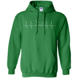 Walking Cat Heartbeat Pullover Hoodie