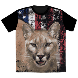 Cougar Flag All Over Print T-Shirt