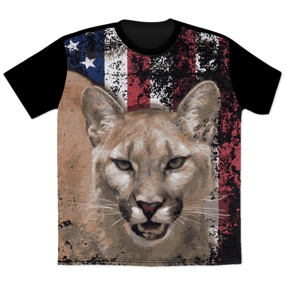 Cougar Flag All Over Print T-Shirt