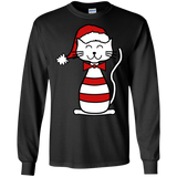 Santa Cat LS Ultra Cotton T-Shirt