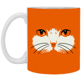 Cat Face White Mugs