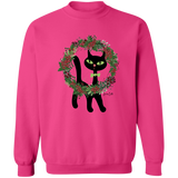 Victor in Christmas Wreath Sweatshirt