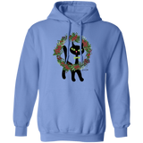Victor in Christmas Wreath Pullover Hoodie