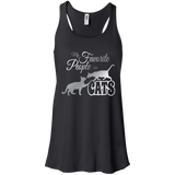 My Favorite People are Cats Flowy Racerback Tank