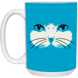 Cat Face White Mugs