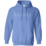 Walking Cat Heartbeat Pullover Hoodie