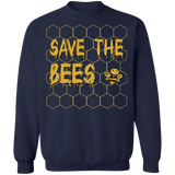 Save the Bees Crewneck Pullover Sweatshirt