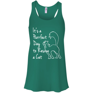 Purrfect Day Flowy Racerback Tank
