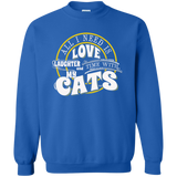 TIME with My Cats Crewneck Pullover Sweatshirt