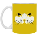 Cat Face White Mugs