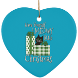 Meowy Little Christmas Ceramic Ornaments in 4 Shapes