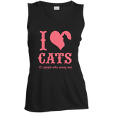 It's People who Annoy Me! Ladies Sleeveless Moisture Absorbing V-Neck