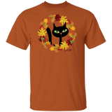 Victor in Fall Wreath Cotton T-Shirt