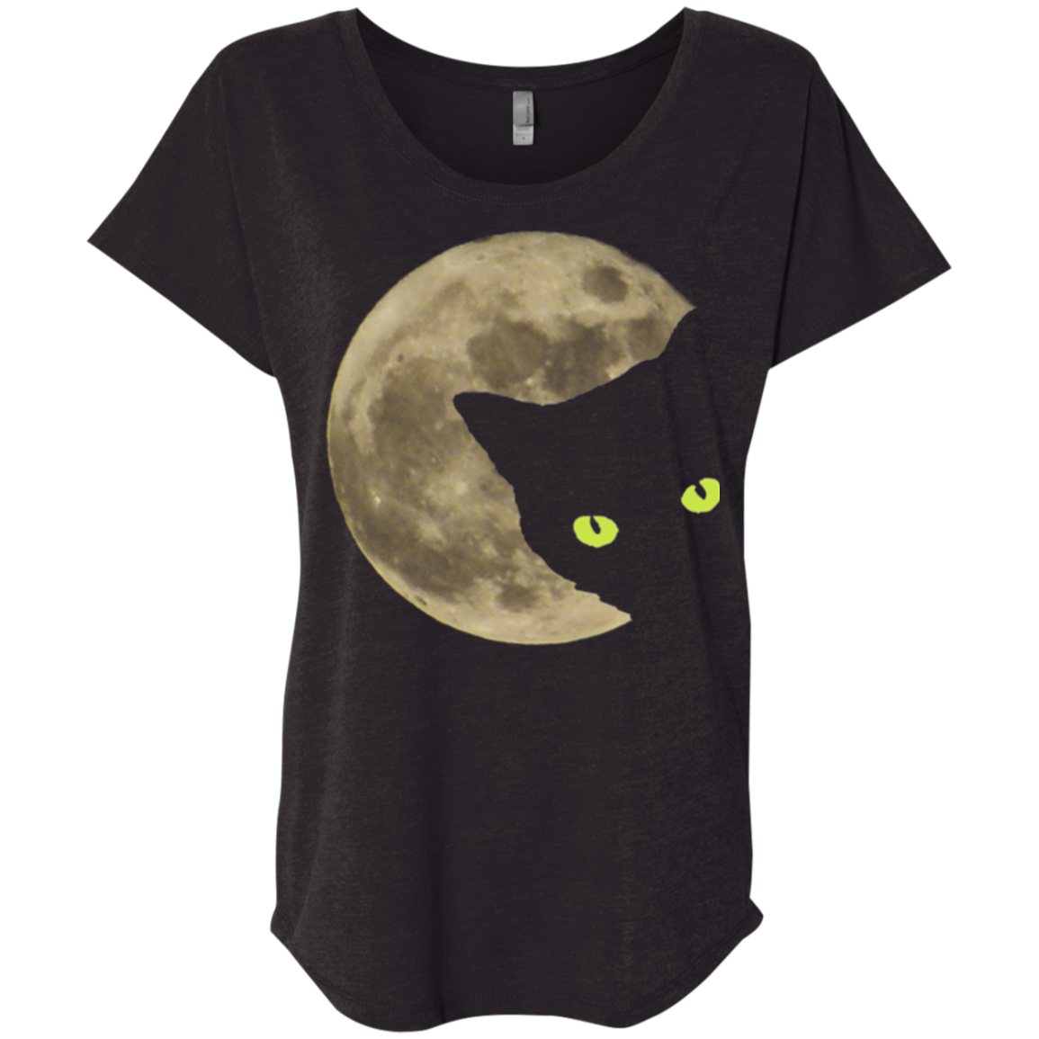 Moon Cat Ladies Triblend Dolman Sleeve