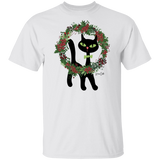 Victor in Christmas Wreath Cotton T-Shirt