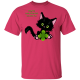 Lucky the Black Cat with Shamrock T-Shirt
