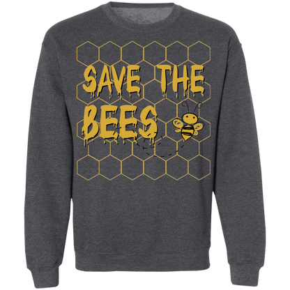 Save the Bees Crewneck Pullover Sweatshirt